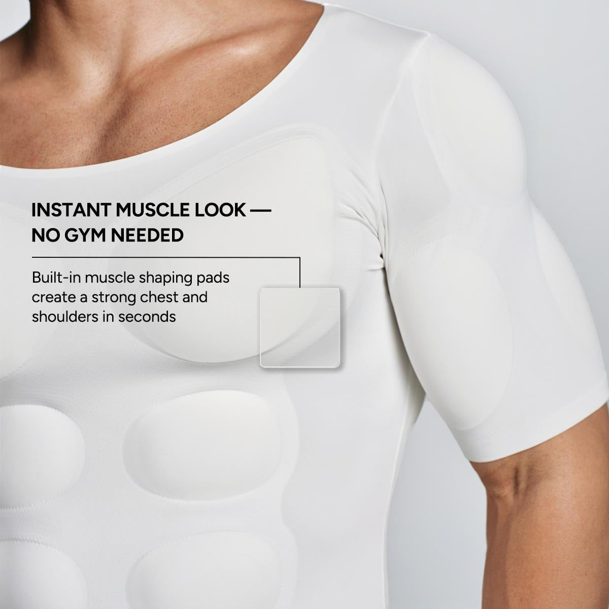 Men's Seamless Muscle-Enhancing T-Shirt – Instant Definition