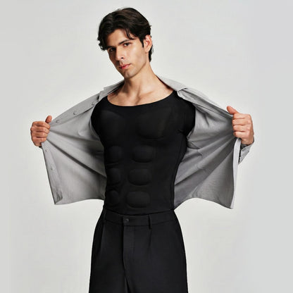 Men's Seamless Muscle-Enhancing T-Shirt – Instant Definition