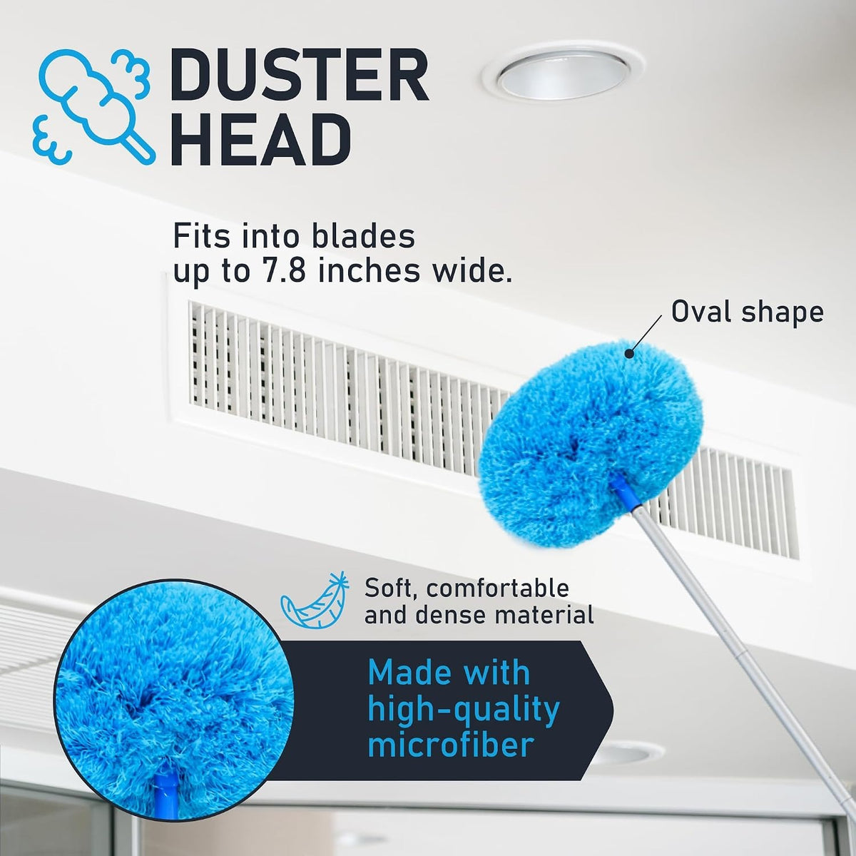 Microfiber Ceiling Fan Cleaner Duster – Buy 1 Get 1 Free🔥
