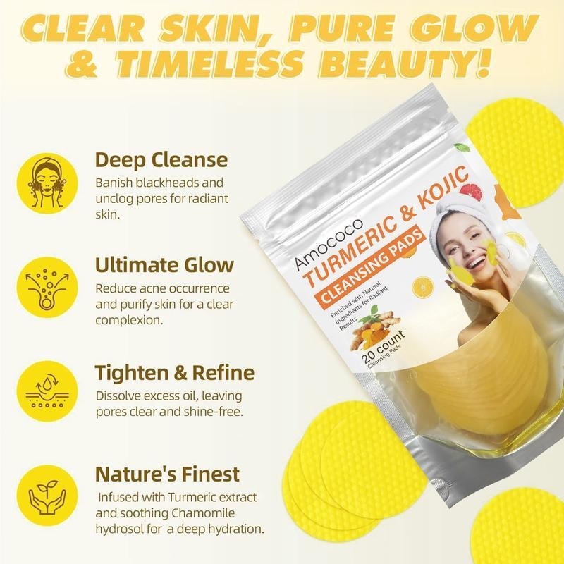 Gentle Acid Cleansing Pads – 20pk Daily Exfoliating Facial Treatment