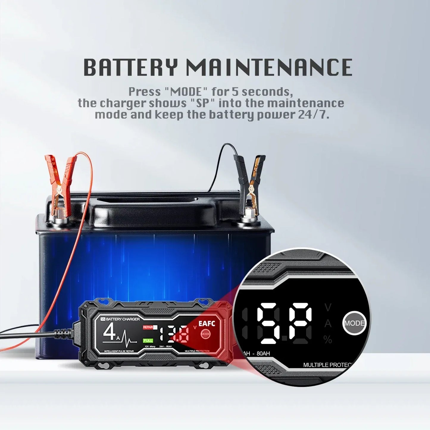 GBX155 4250A Jump Starter – 10L Gas/8L Diesel, Smart Charger & Power Bank