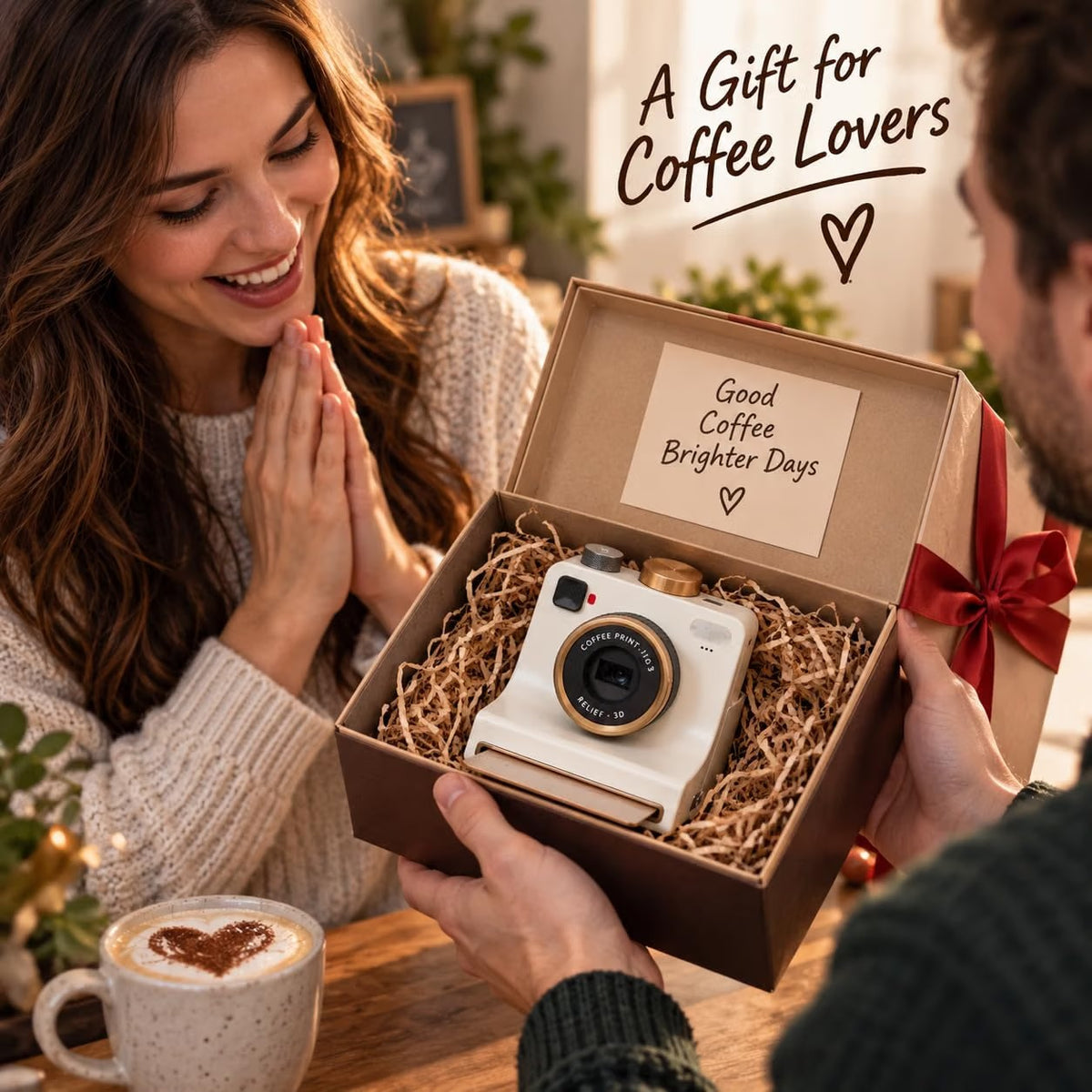 3D Printed Latte Art Camera – Easy Coffee Stencil Tool