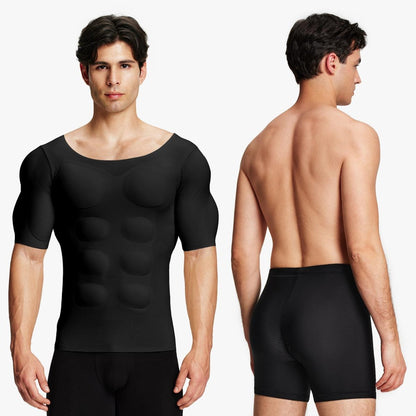 Men's Seamless Muscle-Enhancing T-Shirt – Instant Definition