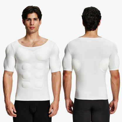 Men's Seamless Muscle-Enhancing T-Shirt – Instant Definition