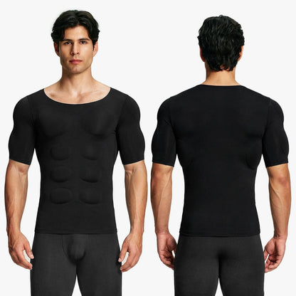Men's Seamless Muscle-Enhancing T-Shirt – Instant Definition