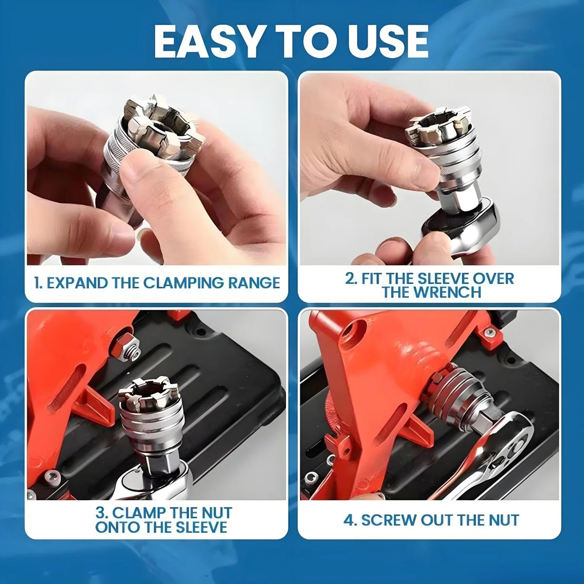 10-19mm Adjustable Universal Socket Wrench – One Tool Fits All