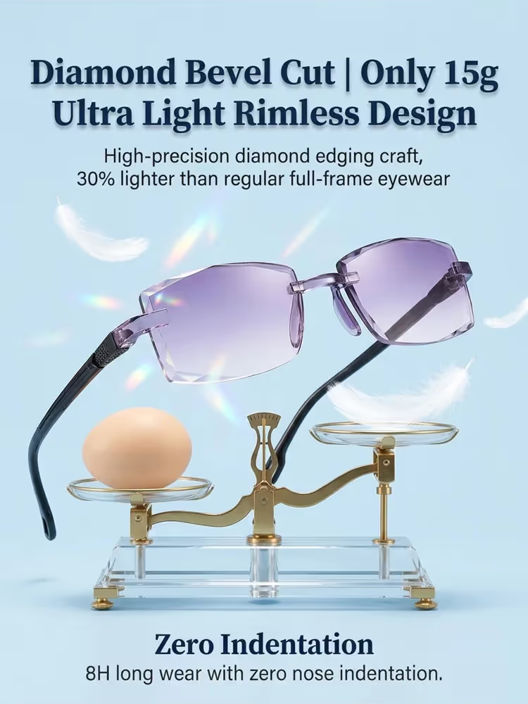 Intelligent Dual Focus Reading Glasses with Blue Light Filtering