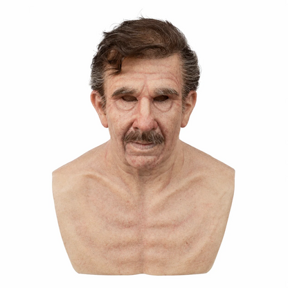 Halloween Old Man Mask – Realistic Latex Full Head Costume Mask
