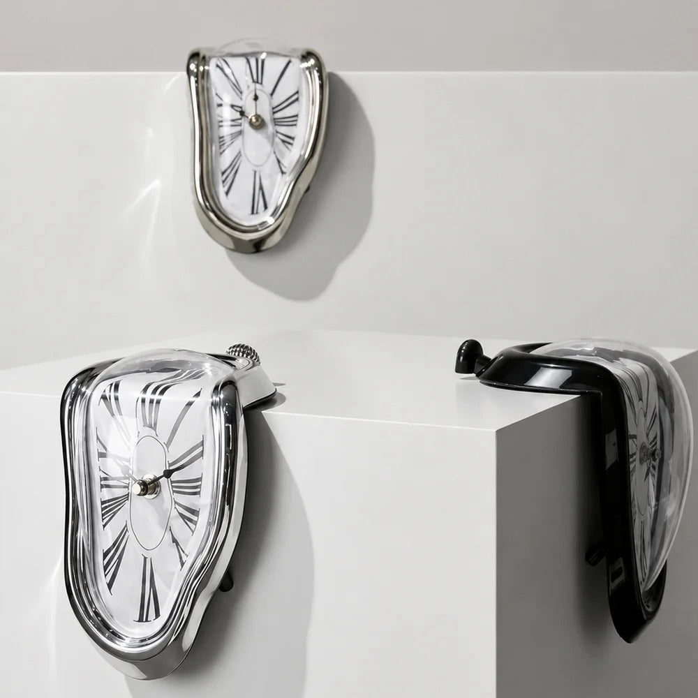 Melting Clock – Salvador Dalí Inspired Surrealist Desk Sculpture