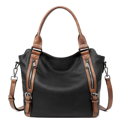 Large Soft Leather Hobo Tote Bag with Adjustable Shoulder Strap for Women