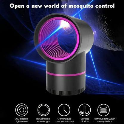 Whisper-Quiet UV Mosquito Trap – Chemical-Free, Portable for Bedroom & Travel