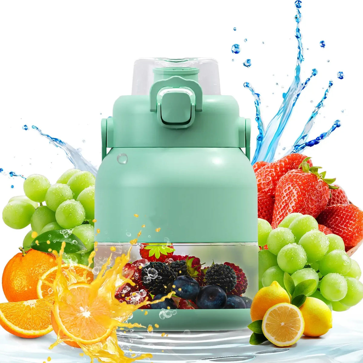 Portable Blender 43oz – USB-C Rechargeable, BPA-Free Smoothie Cup