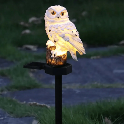 Solar Resin Owl Garden Stake Light – Waterproof LED Pathway Decor