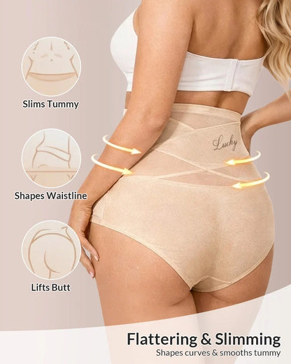 High-Waisted Cotton Shapewear Panty – Firm Control, Sizes XS-3XL