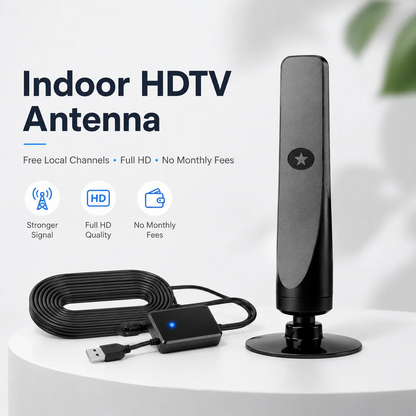 2026 Wave-Beam HD TV Antenna – Free 8K/4K Channels, No Subscription