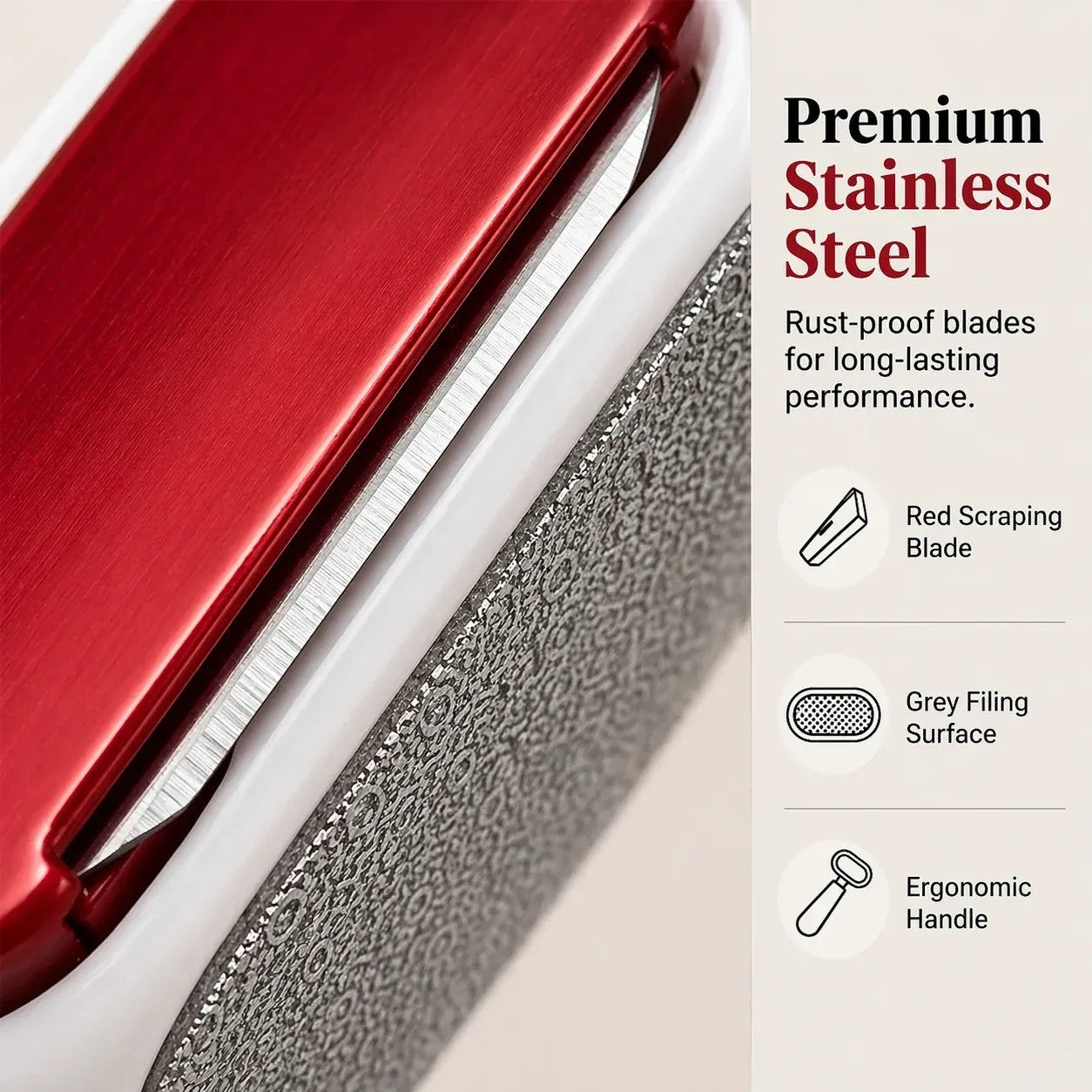 Dual-Sided Foot Callus Remover – 5-Pack Disposable Stainless Steel Scraper Set