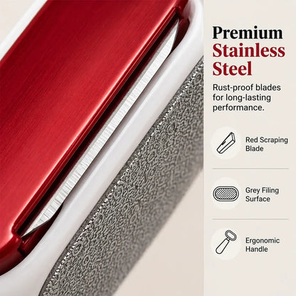 Dual-Sided Foot Callus Remover – 5-Pack Disposable Stainless Steel Scraper Set
