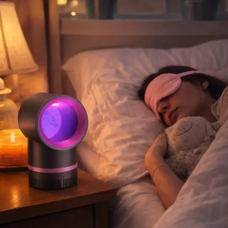 Whisper-Quiet UV Mosquito Trap – Chemical-Free, Portable for Bedroom & Travel