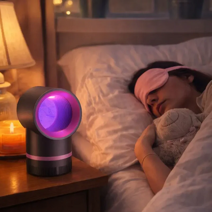 Whisper-Quiet UV Mosquito Trap – Chemical-Free, Portable for Bedroom & Travel