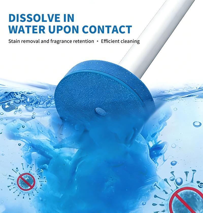 Rotating Toilet Scrubber Kit – 32 Disposable Deep-Clean Refill Heads