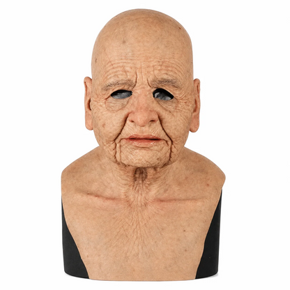 Halloween Old Man Mask – Realistic Latex Full Head Costume Mask