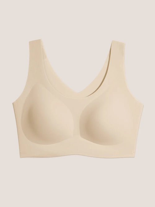 Seamless Pull-On Bralette – Full Coverage, Wide Straps, Smart Stretch Fabric