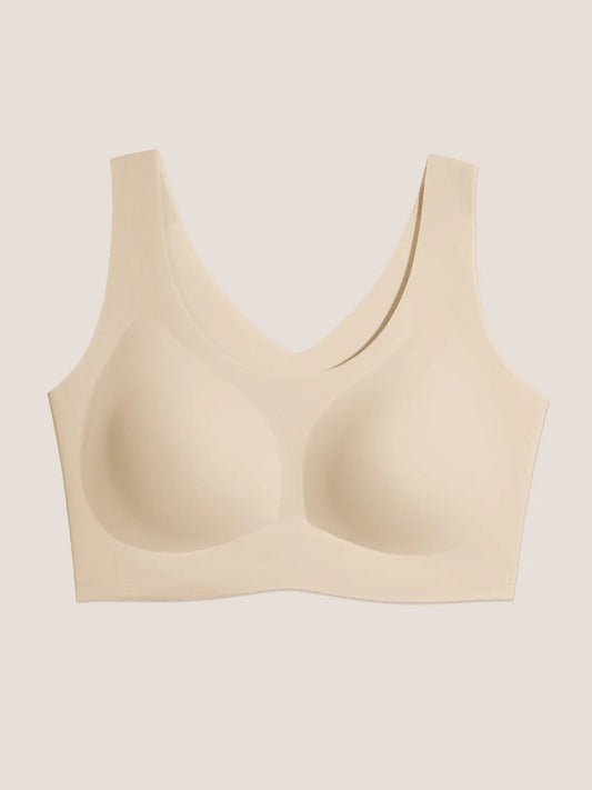 Seamless Pull-On Bralette – Full Coverage, Wide Straps, Smart Stretch Fabric