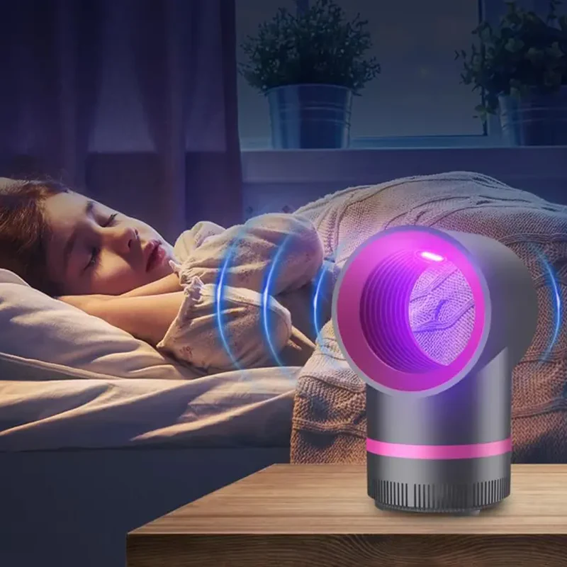 Whisper-Quiet UV Mosquito Trap – Chemical-Free, Portable for Bedroom & Travel