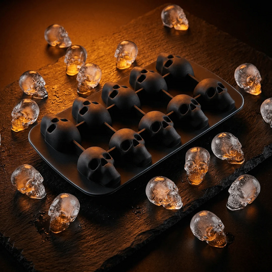 3D Skull Ice Cube Mold – Easy-Release Silicone Tray