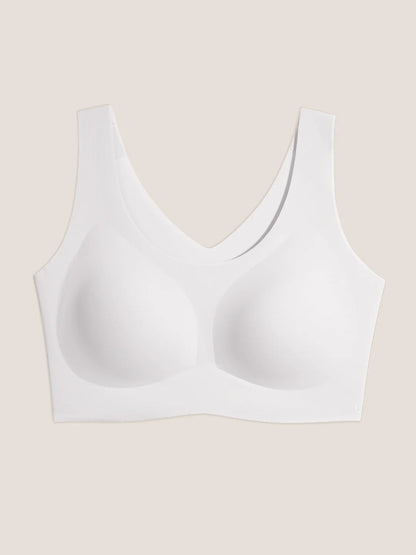Seamless Pull-On Bralette – Full Coverage, Wide Straps, Smart Stretch Fabric