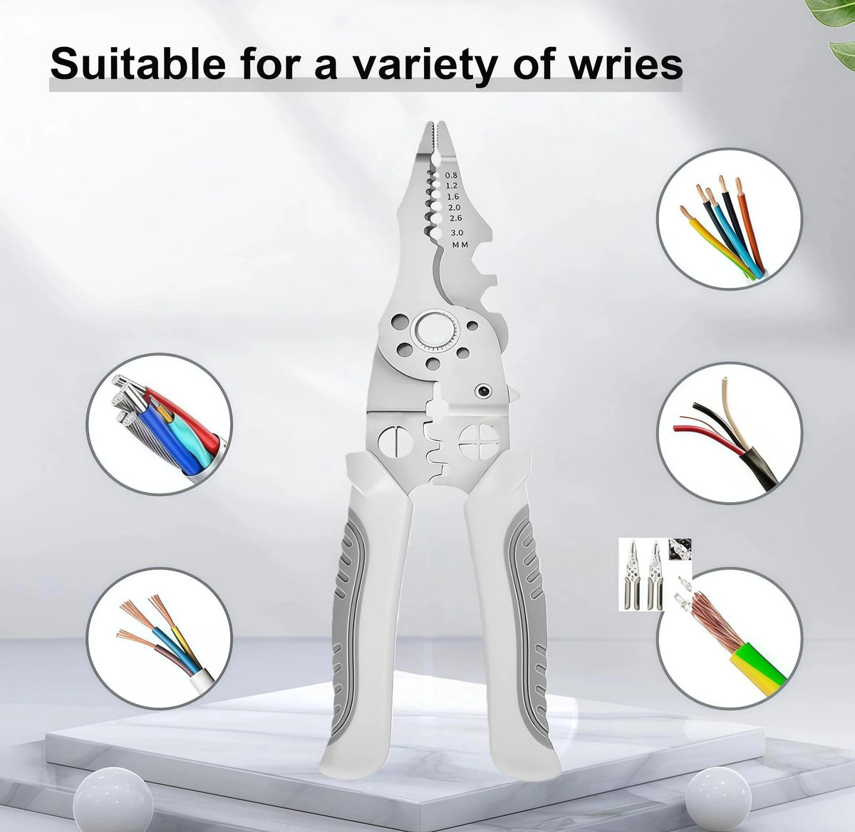 Quick-Lever Wire Connector Kit with Wire Stripper – 24-12 AWG, 50/100 Pcs