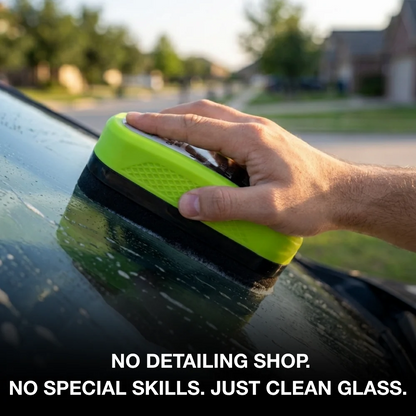 Reusable Windshield Oil Film Remover – Anti-Fog Glass Coating Brush