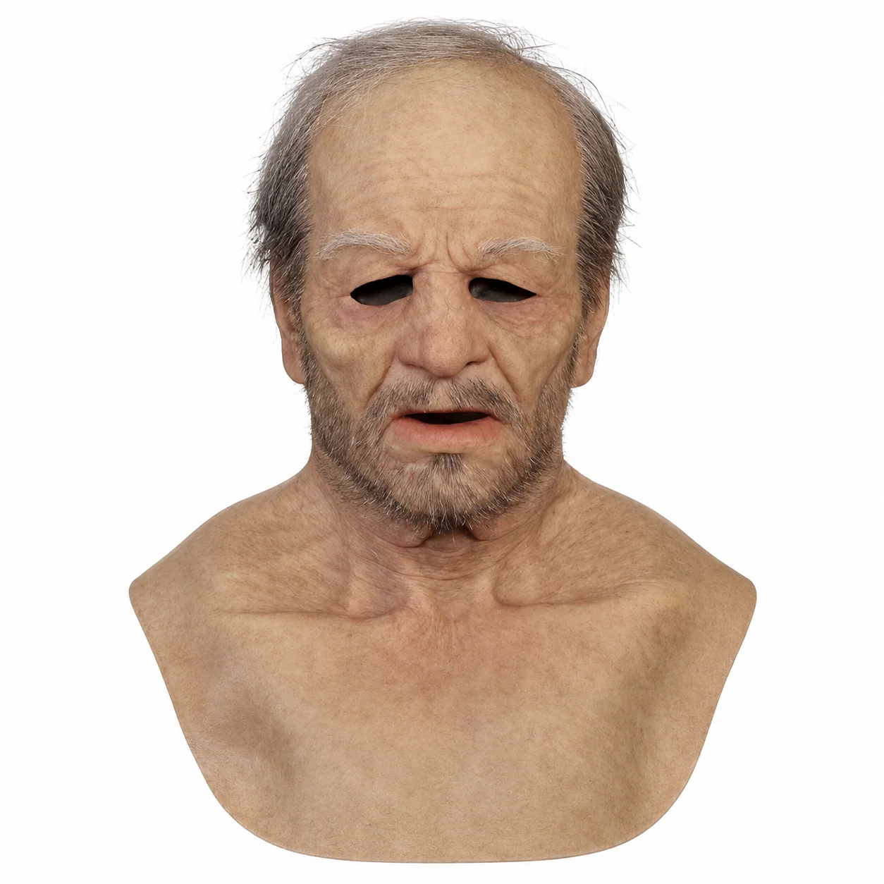 Halloween Old Man Mask – Realistic Latex Full Head Costume Mask