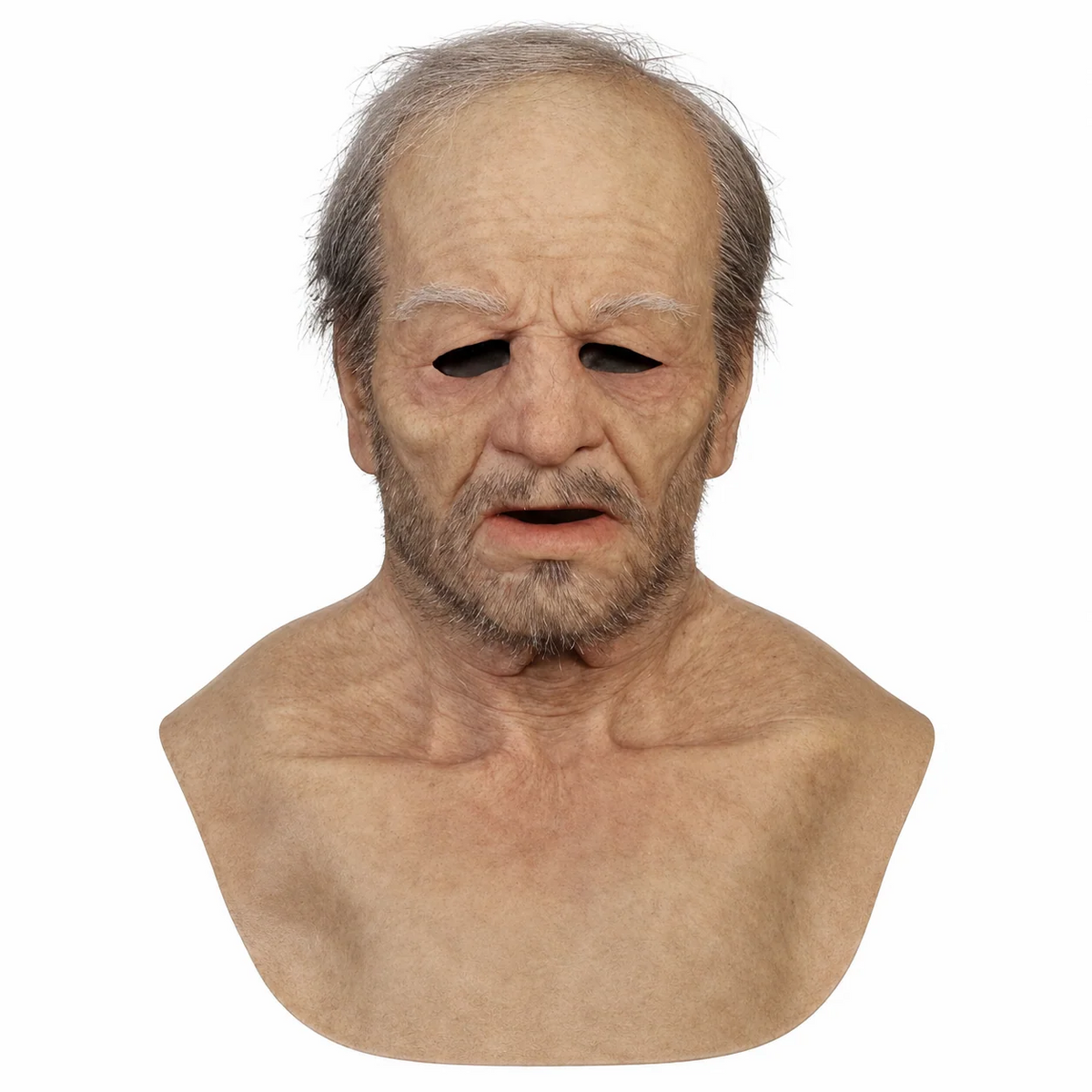 Halloween Old Man Mask – Realistic Latex Full Head Costume Mask