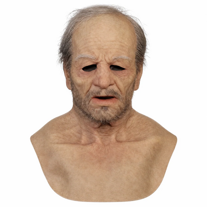 Halloween Old Man Mask – Realistic Latex Full Head Costume Mask