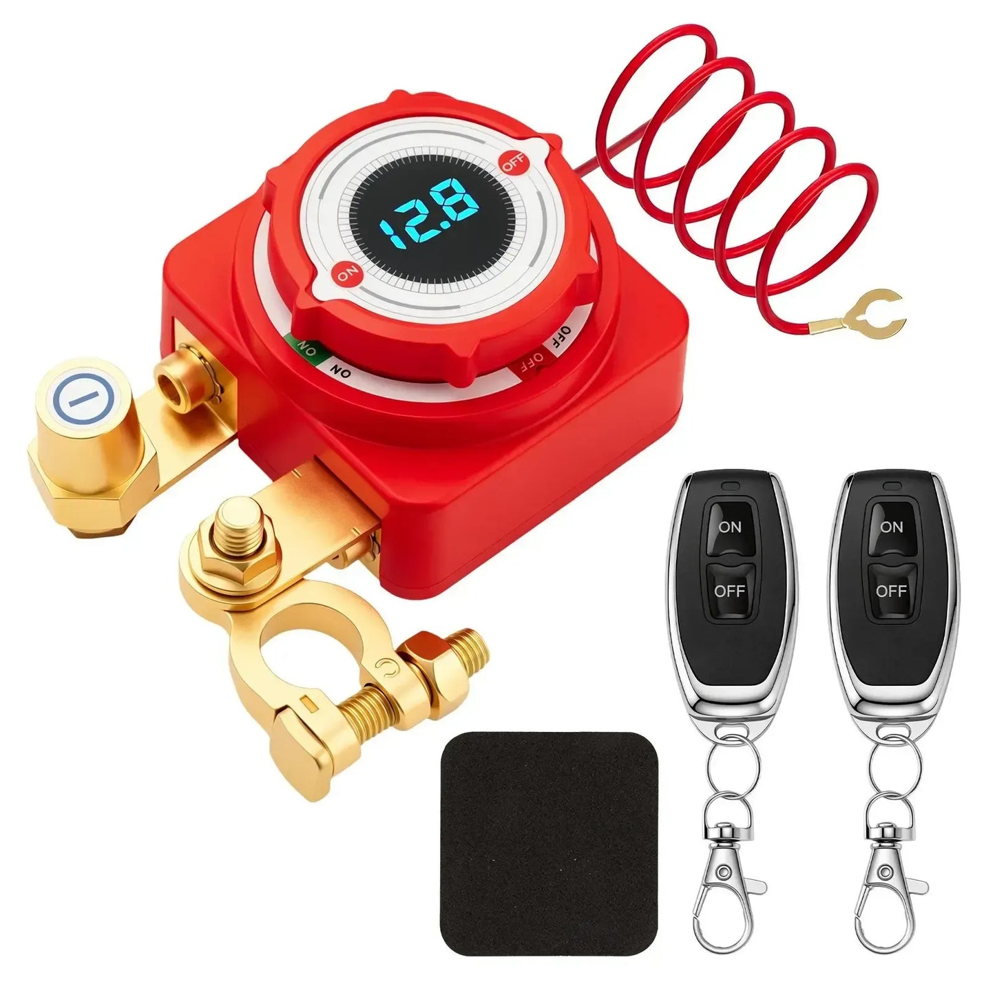 12V 240A Remote Battery Disconnect Switch with LED Voltage Display