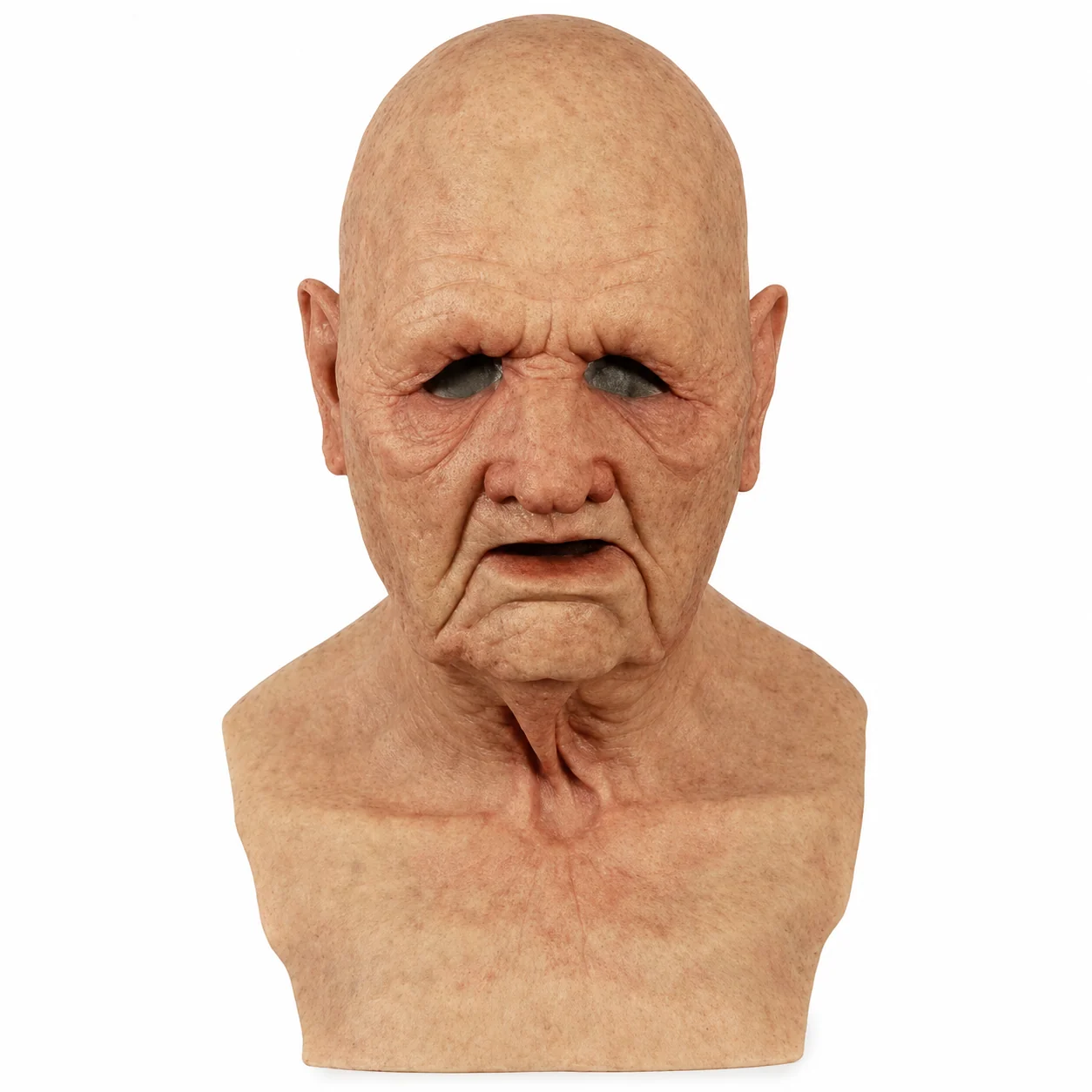 Halloween Old Man Mask – Realistic Latex Full Head Costume Mask