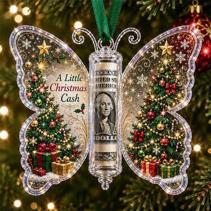 Christmas Cash Gift Ornament – Butterfly Money Holder Set