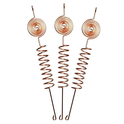 6 Pack 99% Pure Copper Electroculture Kit – 10-Gauge Stakes & Rings