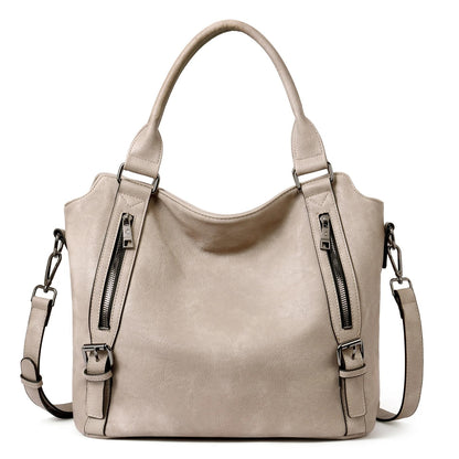 Large Soft Leather Hobo Tote Bag with Adjustable Shoulder Strap for Women