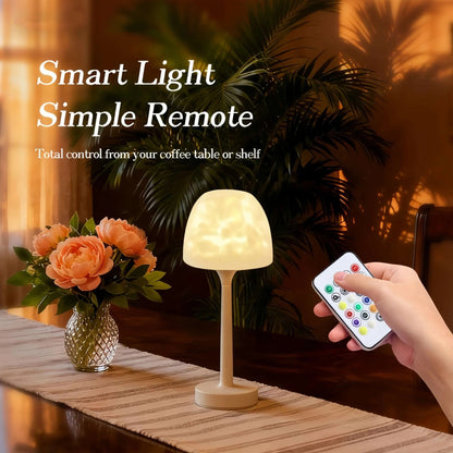 Ocean Wave Water Ripple Lamp – 16 Colors, Remote Control, USB Desk Night Light