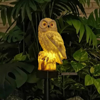 Solar Resin Owl Garden Stake Light – Waterproof LED Pathway Decor