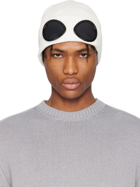 Extra Fine Merino Wool Goggle Beanie – Ribbed Winter Streetwear Hat