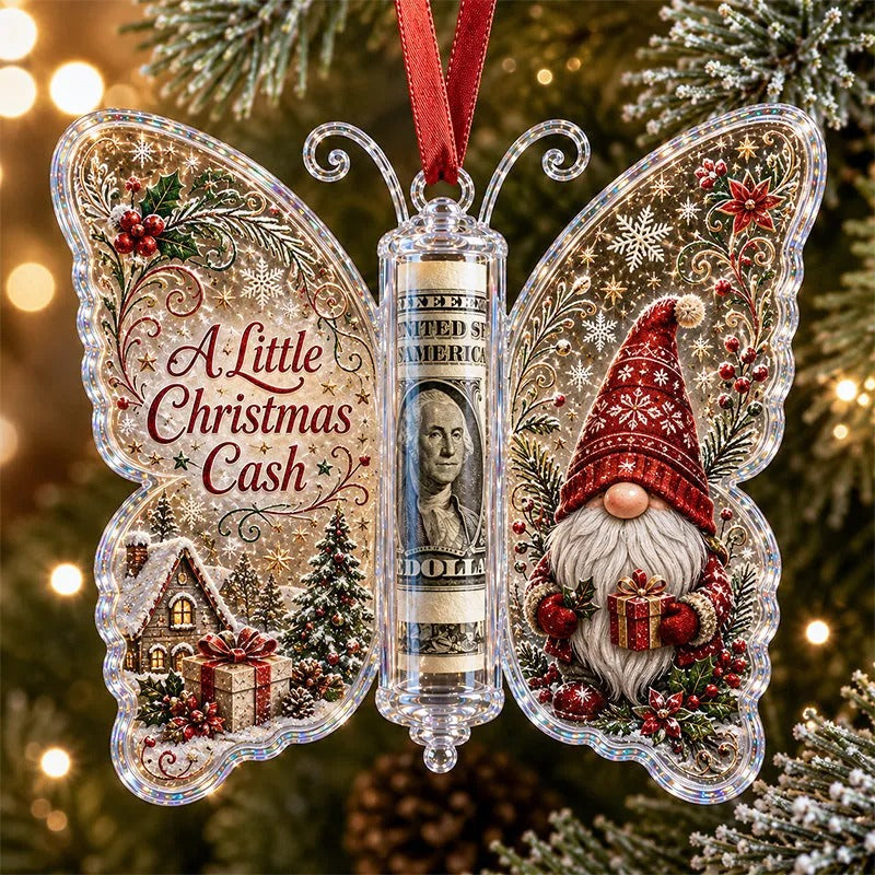 Christmas Cash Gift Ornament – Butterfly Money Holder Set