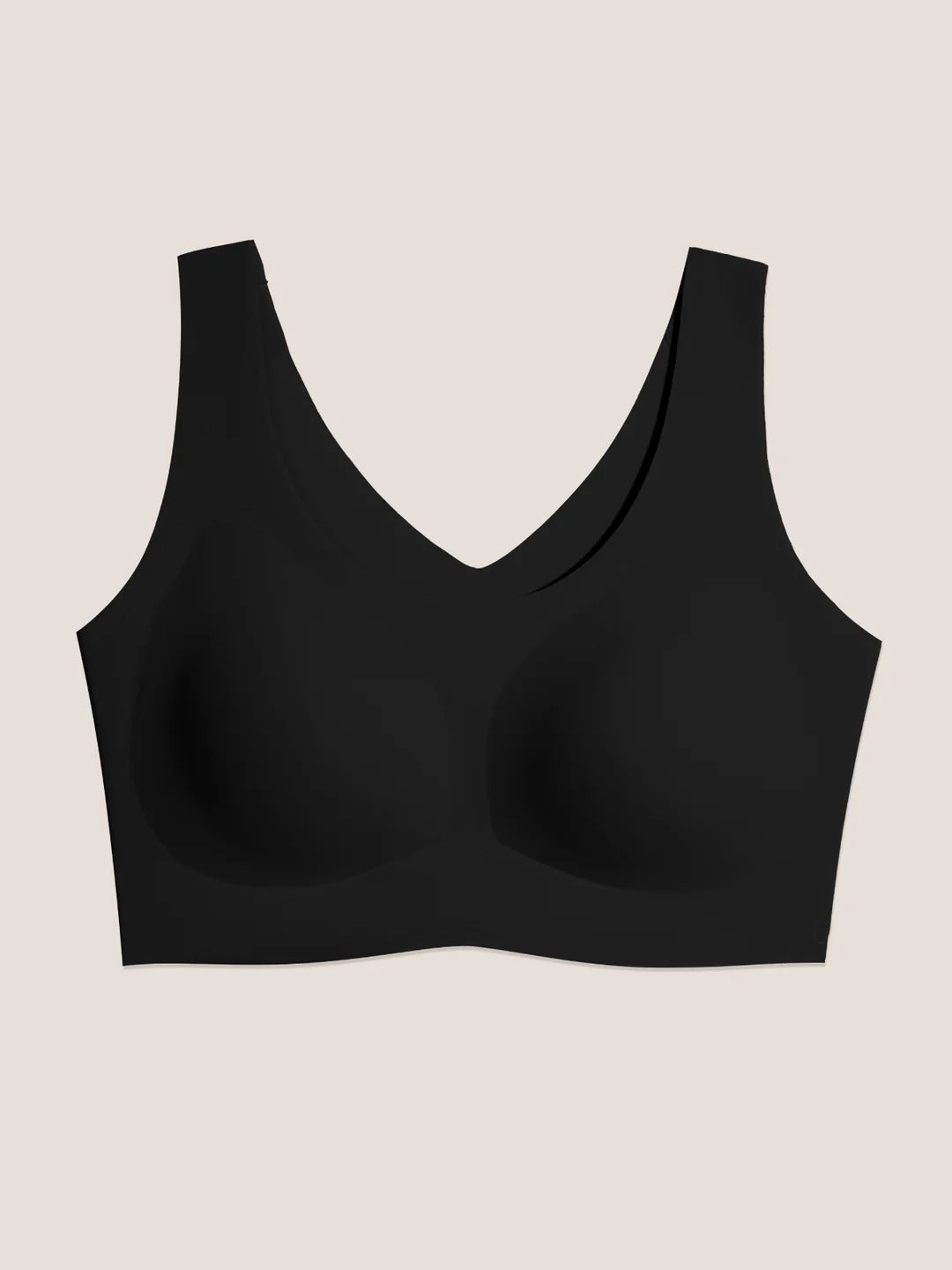 Seamless Pull-On Bralette – Full Coverage, Wide Straps, Smart Stretch Fabric