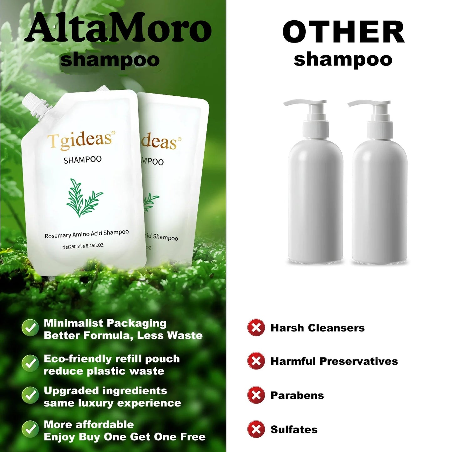 Amino Acid Volumizing Shampoo 2-Pack – Fuller, Thicker-Looking Hair, 8.45 fl oz Each