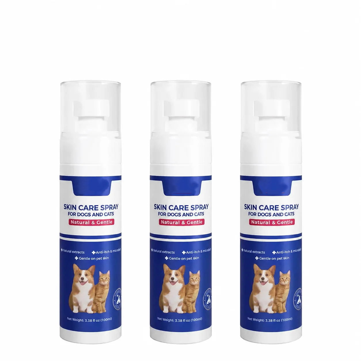 Plant-Based Itch Relief Spray for Dogs & Cats – 100ml Soothing Skin Care