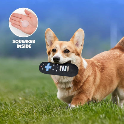 Squeaky TV Remote Plush Dog Toy – Hilarious, Durable, for All Breeds