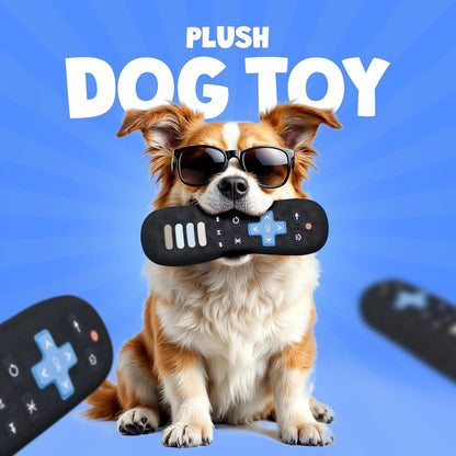 Squeaky TV Remote Plush Dog Toy – Hilarious, Durable, for All Breeds