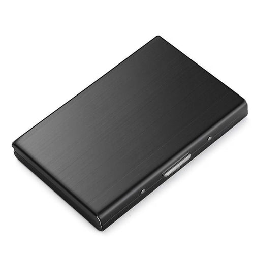 Ultra-Slim Stainless Steel RFID Card Holder – Secure ID & Credit Card Protector
